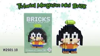 HOW I BUILD MINI LEGO BRICKS NANO BLOCKS MAKE A WISE LIFE W2601-10 GOOFY