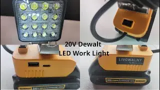 Cordless 20V Max LED Work Light - Amazing 3400LM | JoeteckTips
