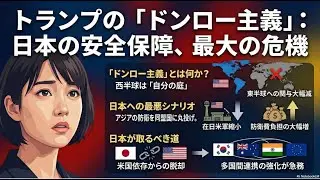 【激動の世界ーかけがえのない日本】トランプの「ドンロ―主義」とは？日本の安全保障・最大の危機