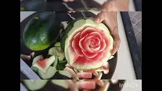 Cara ukir buah / fruit carving