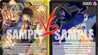 Black yellow luffy vs Black gecko moria one piece tcg op01 box tournament round 3