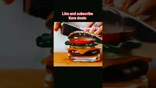 Transparent Glass Burger Cutting 😱 | Satisfying Blade ASMR #shorts