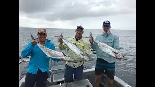 Triple up off Durban using the Halco Twisty spoon