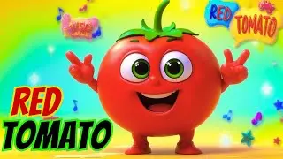 Red Tomato Song 🍅 | Colors Song for Toddlers | Fun Vegetable Song | Kidsjourney