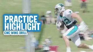 Panthers Camp Highlight: Camp Highlight: Christian McCaffrey wins route in drill