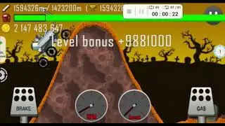 Hill climb racing haunted 1594710m new impossible world record #hillclimbracing #hillclimbracingmod