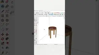 Small Coloured Glass and Wood Coffee Table Design #sketchup #3ddesign #interiordesign #sketchup_core