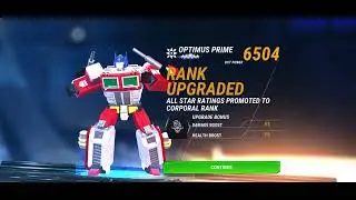 🤖 Optimus Primus: Rank Upgrading to Corporal Rank 🤖 #transformersearthwars #transformers #autobots