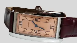 A Quick Encounter with the Salmon Art-Deco Cartier Tank Am&eacute;ricaine in Platinum