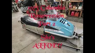 1973 Columbia Snowmobile Resurrection  - Part 2 - She's Alive!!
