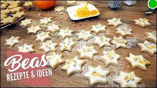 Weihnachtspl&auml;tzchen - Orangensterne | Ausstechpl&auml;tzchen
