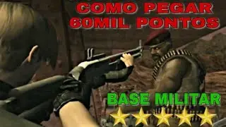RESIDENT EVIL 4 - MODO MERCENÁRIOS - COMO PEGAR 5 ESTRELAS COM O LEON NA BASE MILITAR.