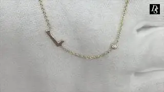 Collier diamant Initiale - Pendentif diamant