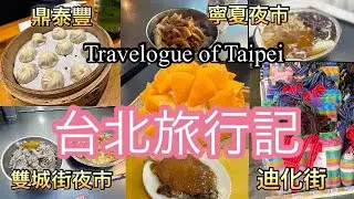 【台北旅行記】雙城街夜市/台湾/台北/旅行記/寧夏夜市/taipei/鼎泰豐/迪化街/trip
