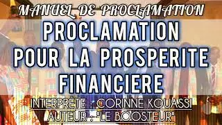 Proclamations pour la prospérité financière