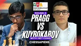 Kuybokarov Temur vs Praggnanandhaa | FIDE World Chess Cup 2025 (Round 2 Tiebreak) | Goa, India