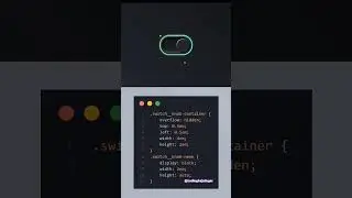 Make Your Own Toggle Switch Button #shorts #html #css
