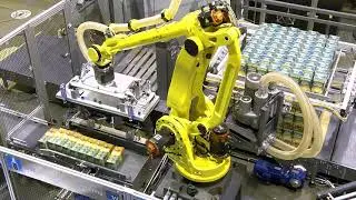 Stact Robotic Unitizer - Loose Cartons and Cases of Granola Bars
