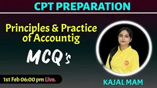 Principles Practice of Accounting Most Important MCQs | CA CPT exam preparation