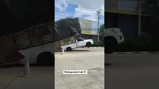 Pickup Trucks Can Do It All In Thailand #thailand #car #funny #asia #2025 #travel