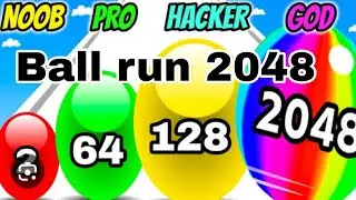 💯🤩 ball run 2048 noob vs pro vs hacker vs god #29 | #game