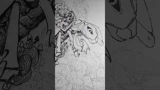 Scarab&eacute;e / fourmi un m&eacute;lange inattendu #drawing #manga #art #shorts ￼