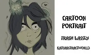 &ldquo;Trashika&rdquo; Tim Burton Style Art | Kats ABSTRACT World