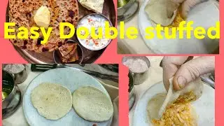 Beginners Parantha in 2 layers #masala #parantha #paranthe #stuffedparatha#easy-recipe#lachaparatha