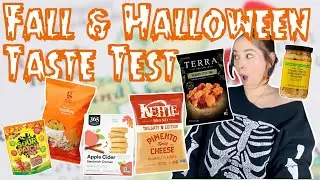 Fall & Halloween Taste Test | NEW Snacks & Candy