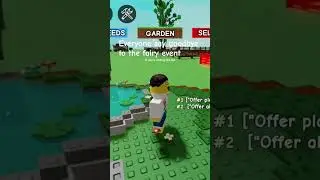 say goodbye to the fairy event #growagarden #roblox