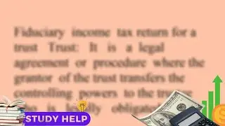 Prepare the 2014 fiduciary income tax return form 1041 forthe Green Trust In addition determine the
