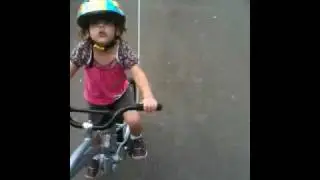 Emily trail a bike