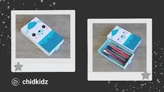 Kawaii Cute Walrus Pencil Case Cardboard [ 3 Minute Craft ]