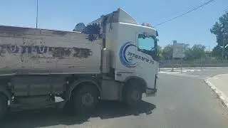 Cabview Israel. Israel truck driver. From Tiberias to Bait She'an. Part 1.