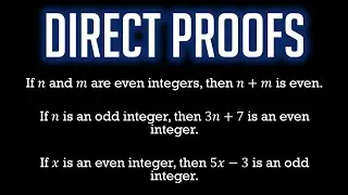 Direct Proofs: Beginner Examples (Even/Odd)
