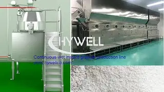 Continuous wet instant granule production line / Wet powder process line