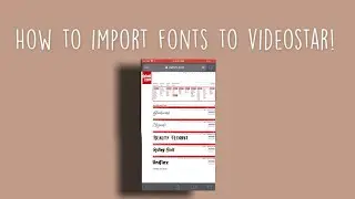 How to install FREE fonts on video-star! *Fantasy fonts pack required*