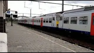 MR80 389+398 vertrekken uit Dendermonde als IC-26 3207 naar Sint-Niklaas
