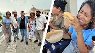 DOMINICANOS PRUEBAN ATOL SHUCO en EL SALVADOR | @Otraruta No se lo esperaba 