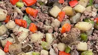 Old fashioned budget meals! Hamburger hash! OMG! Yummy!!