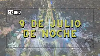 El Obelisco de Noche desde el Drone - Buenos Aires Drone - 4k