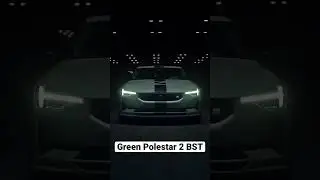 Green Polestar 2 BST edition 230 #automobile #volvo #car #polestar2 #electricvehicle #polestar