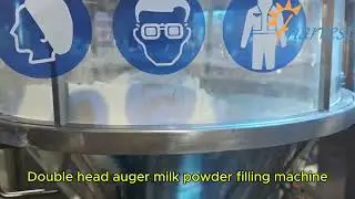 #Double head auger milk powder filling machine, #Automatic coffee powder filler equipment factory