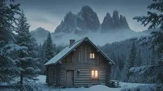 I Rendered the Coziest Fantasy Cabin That Doesn't Exist | Winter Night Scene
