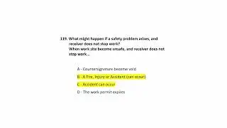 Part 4 - Aramco WPR Exam  - Work Permit Receiver Multiple Q&A 300 | 101 TO 150 - 2026