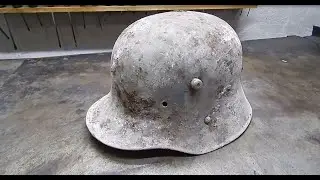 Restoration German Helmet M17. WW2 German Helmet M17