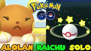 ALOLAN RAICHU SOLO RAID IN POKEMON GO