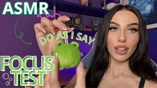 ASMR - SEGUI LE MIE ISTRUZIONI PER DORMIRE + PERSONAL ATTENTION CAOTICO (con focus test)