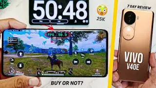 Vivo V40e Bgmi Test with Fps Meter | Graphics,Battery & Heating Test | 25k 🔥