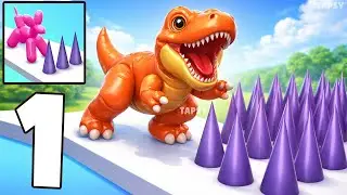 🎈Balloon Pop Runner Gameplay Walkthrough Levels 1&ndash;16 First Levels & Satisfying Pops (Android,iOS)